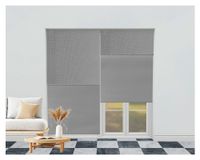 Cortina roller blackout doble 100x250 cm Sunscreen gris Cotidiana