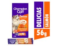 Snack gato 56 gr Delicias salmón Champion Cat.
