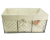 Cesto 18x20x28 cm Ángela beige natural Decoexpress.