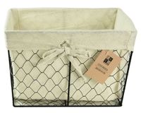 Cesto 15x18x23 cm Ángela beige natural Decoexpress.