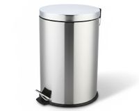 Basurero 11.2 litros pedal cromado Cotidiana.