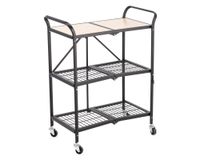 Carro organizador 3 niveles metal/madera Cotidiana.