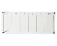 Pizarra 25.4x61 cm semanal Cotidiana.