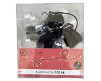 Guirnalda de luces solar 1.5 W 335 cm luz cálida transparente