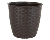 Macetero 33 cm ratán marrón Reyplast