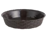 Plato macetero 33 cm ratán marrón Reyplast