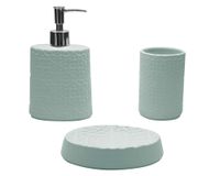 Dispensador + portacepillos + jabonera Bohemio Cotidiana
