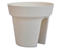 Macetero ranura balcón crema Outzen