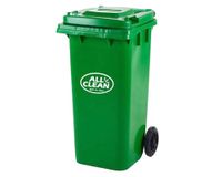 Basurero 120 litros verde All clean