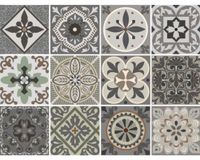 Vinilo adhesivo 15x15 cm Venecia 12 unidades