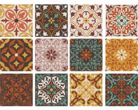 Vinilo adhesivo 15x15 cm Ankara 12 unidades