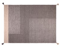 Alfombra 160x230 cm Handwoven Wool Style gris Dib