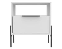 Velador 1 cajón White Collection TuHome