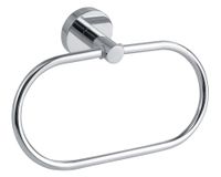 Toallero argolla Smoonz gris brillante Tesa