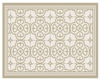 Alfombra de cocina Flor Árabe PVC arena 40x60 cm