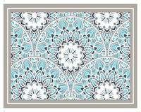 Alfombra de cocina 50x70 cm Mandala tradicional calipso