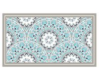 Alfombra de cocina 50x90 cm Mandala tradicional calipso