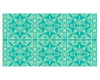 Alfombra de cocina 50x90 cm Mandala tradicional verde esmeralda