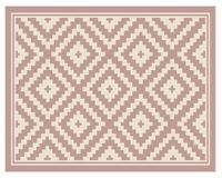 Alfombra de cocina 50x70 cm Rombos rosado