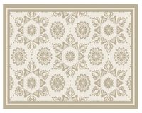 Alfombra de cocina 40x60 cm Flor Indú arena