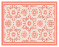 Alfombra de cocina 40x60 cm Flor Indú coral
