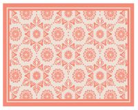 Alfombra de cocina 50x70 cm Flor Indú coral