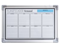 Pizarra magnética 30x45 cm Planificador semanal