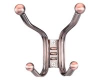 Percha funcional 4 ganchos bronce