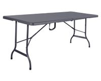 Mesa plegable 180x74 cm NW-RG180 gris