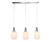 Lámpara colgar 3L E27 acero/vidrio