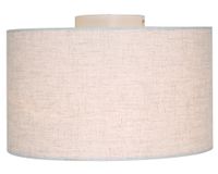 Plafón 1L E27 Pantalla redonda tela