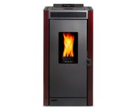 Estufa a pellet Black Vision burdeo 9.1 kW