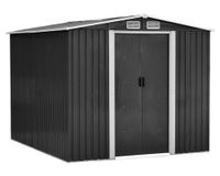 Bodega de jardín 195x195x125 cm IGBJ125-195G gris