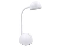 Lámpara escritorio LED luz día Gorin gris claro