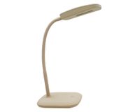 Lámpara escritorio LED luz día Kozma taupe