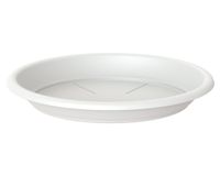 Plato plástico 55 cm Capri blanco