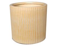 Maceta cerámica Elaine M mostaza