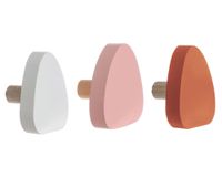 Perchero Triángulos rosado/blanco/guinda