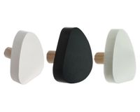 Perchero Triángulos gris/blanco/negro