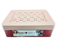 Caja organizadora joyas rosado 6 divisiones