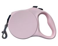 Correa retráctil mascota 5 m rosa