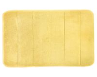 Piso baño Memory foam Liso amarillo 40x60 cm