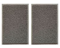 Limpiapiés 40x60 cm Spaguetti gris 2 piezas