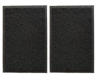 Limpiapiés 40x60 cm Spaguetti negro 2 piezas
