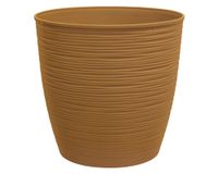 Macetero redonda Piedra mostaza 30x33 cm