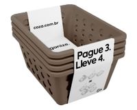 Set 4 canastos mini Lleve 4 pague 3 café
