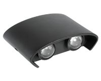 Aplique LED 1W 4L luz cálida EM negro