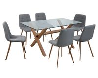 Comedor 6 sillas Domi 2.0 gris