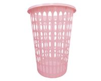 Canasto de ropa sin tapa rosado 50 litros