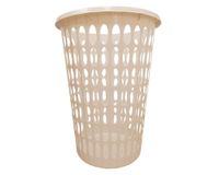 Canasto de ropa sin tapa crema 50 litros
